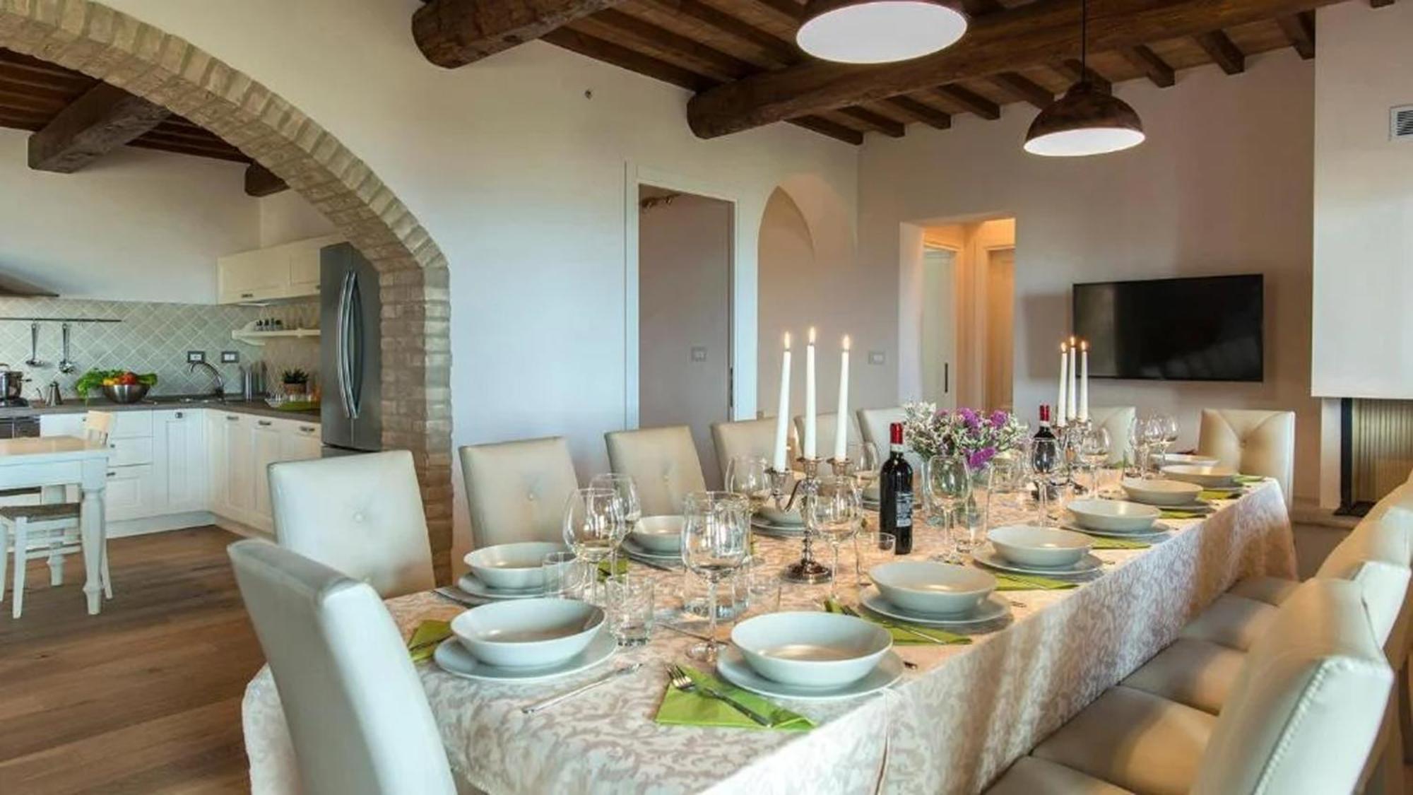 Casale Con Vista Colline Apartman Volterra Kültér fotó