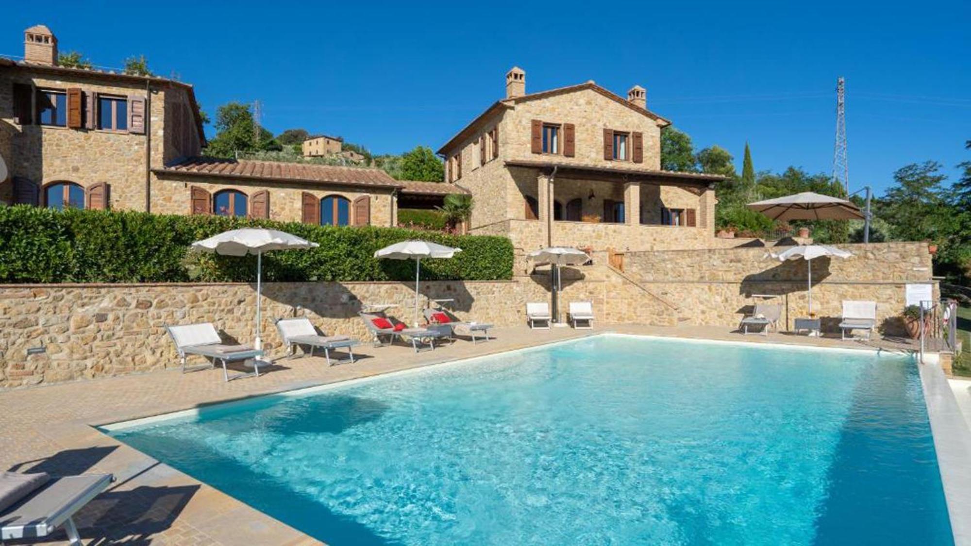 Casale Con Vista Colline Apartman Volterra Kültér fotó