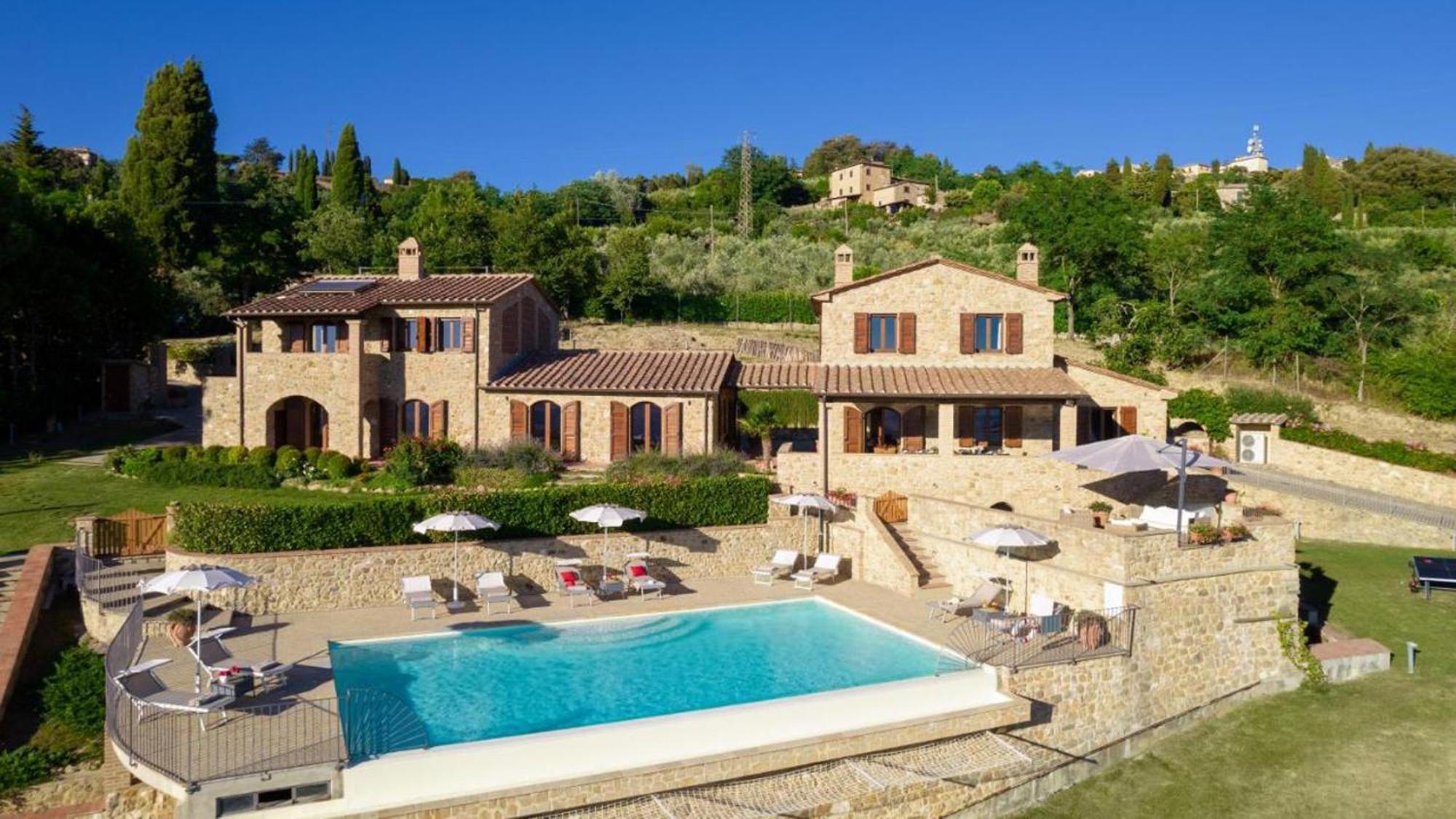Casale Con Vista Colline Apartman Volterra Kültér fotó